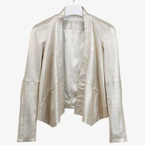 Donna Karan Vintage Golden Lambskin Suede Jacket